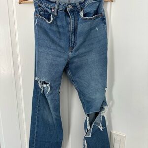 Abercrombie & Fitch Medium Blue High-Rise Jeans